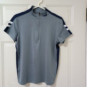 Kerrits Equestrian 1/4 Zip Shirt Girls Size XL Gray Performance Sporty Casual